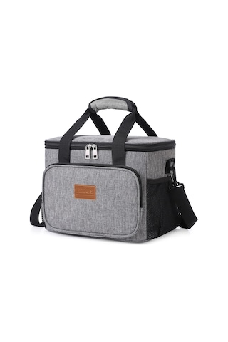 Haegs Termal Çanta, Soğuk Sıcak Tutucu Yalıtımlı Çanta, Soğutucu Buzluk Yemek Çantası 8,5l - Gri