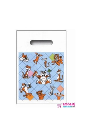 Baskılı Blok Poşet Beyaz 20X30 Cm No 0- 500 Adet