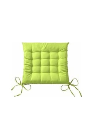 Flybuy Bahçe Sandalyesi Minderi Seti - 4'lu - Elma Yeşili - Dış Mekan Kullanımı İçin Uygun - 40x40x5 Cm - Rahat Ve Kalın -