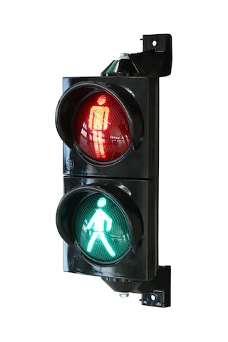 100 mm Ledli Yaya Figürlü Sinyal Verici, Trafik Lambası-2982 - 220 VAC