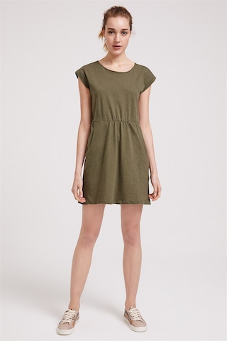 Lee Cooper Ruby Kadın Bisiklet Yaka Elbise Haki-1258