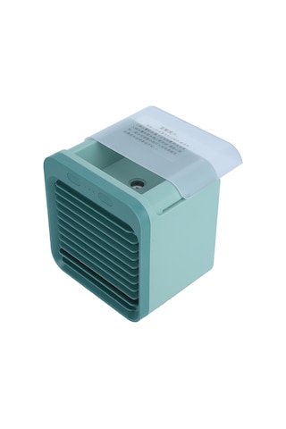 Hangfox Yeşil Usb Şarjlı Taşınabilir Hava Soğutucu, 3 Vites Ayarlanabilir, 200ml Kapasite, Soğutma-nemlendirme, 10 Saat Kullanim Süresi