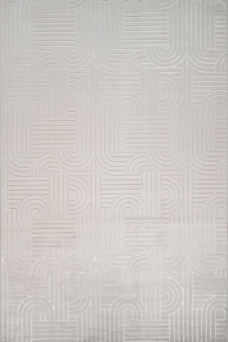 Tropikal Home Bambu Dokulu Modern Desenli Kaymaz Taban Lüx Dört Mevsim Yıkanabilir Halı Yolluk Gri