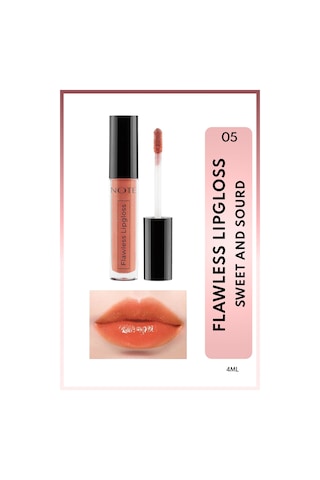 Note Cosmetique Flawless Lipgloss Nemlendirici Dudak Parlatıcısı - 05 Sweet And Sour - Turuncu