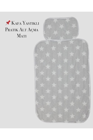 MorBebe Pratik Alt Değiştirme Matı Minderi Alt Değiştirme Pedi Bakım ÖrtüsüGri
