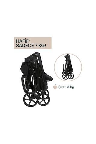 Chicco Seety Bebek Arabası Etna Black 05087097070000