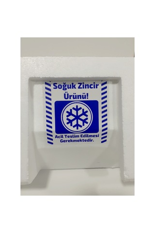 Soğuk Zincir Kargo Ürün Uyarı Etiketi Soğuk Zincir Etiketi 100 Adet