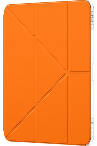 Apple Uyumlu iPad Pro 11 2024 Amazingthing Minimal Serisi Katlanabilir Standlı Kılıf Turuncu Kapaklı Kılıf