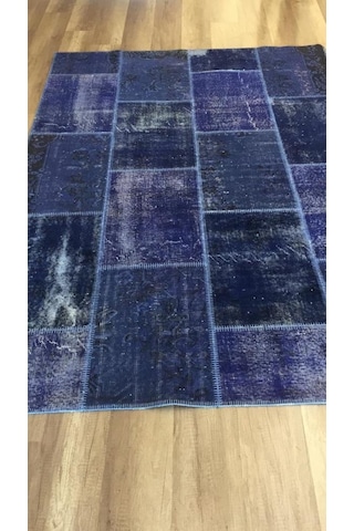 Hoom Rugs Patchwork 112 Mazzeline Blue El Dokuma Kilim