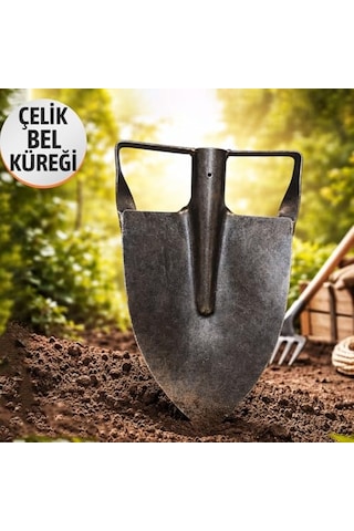 Sapsız Toprak Bel Küreği Çelik Dayanıklı Bahçe Küreği Toprak Kazma Bahçe Küreği Profesyonel Kullanım