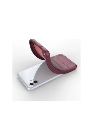 Newface - 474 - Samsung Galaxy Uyumlu A04e Kılıf Optimum Silikon - Csmo-tex - - Bordo