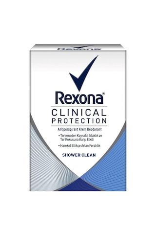 Rexona Clinical Protection Shower Clean Krem Kadın Deodorant 45 ML