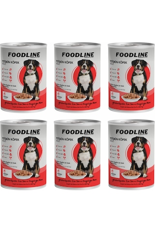 Foodline Kuzu Etli Yetişkin Köpek Konservesi 6 x 400 G