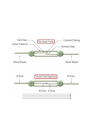 14mm Reed Röle Anahtar Sensör Switch Manyetik Alan Mıknatıs Algılayıcı No Kontak Çıkışı Kapı Pencere Dvm.10