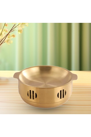 Homyl Isınma Stockpot Isıtıcı Japon Shabu Pot Mutfak Altın