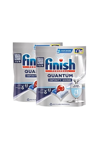 Quantum Infinity Shine 166 Kapsül Bulaşık Makinesi Deterjanı Tableti 83x2