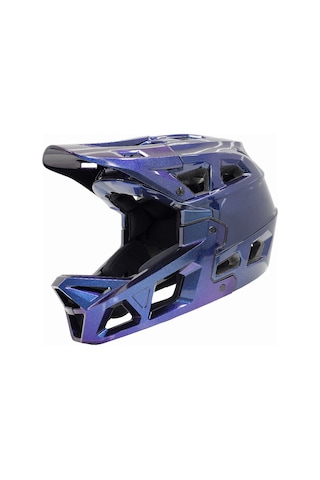 İmpact Stroke Mavi Mor Sefefli 59-61cm L Fullface Bisiklet Kaskı