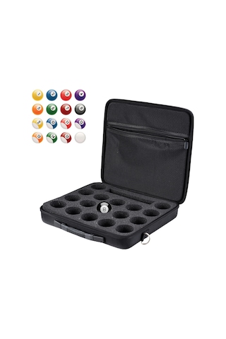 Youtek "17 Top Amerikan Bilardo Topu Taşıma Çantası - Sağlam Kumaş Ve Köpük Koruma"