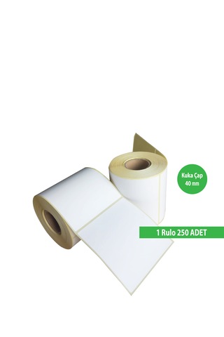 Termal Barkod Etiketi 100x100mm 250 Sarım