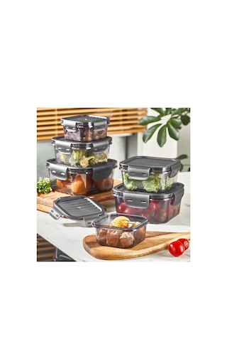 Jasper JPR-0113 Saklama Kabı Plastik Seti Antrasit 1400 ML + 800 ML + 400 ML