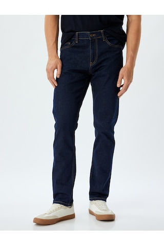 Koton Slim Fit Kot Pantolon - Brad Jean Koyu İndigo 5wam40112ıd İndigo İndigo