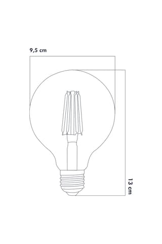 Rustik Led Ampul E27 G95 6w 2700k Gün Işığı 3'lü Erd-88