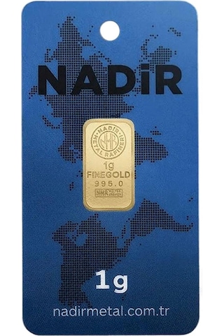 Nadir Gold Dikdörtgen 24 Ayar Gram Altın 1 G