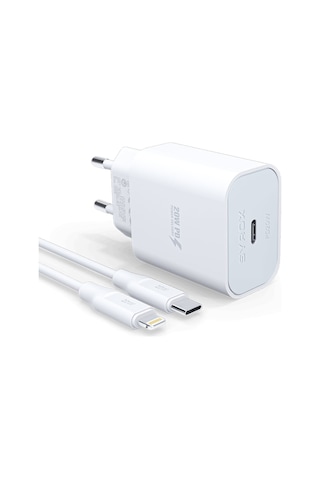 Syrox PD20L 3.0A PD 20 W Type-C To Lightning Şarj Adaptörü Kablo Set