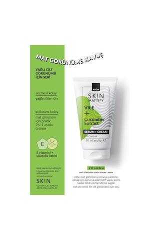 Sk N Mat Görünüm Veren Serum + Krem 50 Ml.