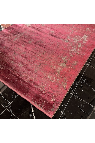 Elexus Halı Diamond 3827 Koyu Gri Kırmızı Salon Halısı