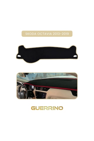 Skoda Octavia 2013-2019 Torpido Koruma Halısı Bej Kenar 1 Adet