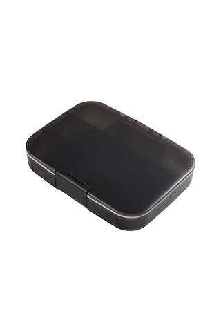 Springsun Siyah 9 Bölmeli Sağlam Su Geçirmez Haftalık İlaç Kutusu - Büyük Kapasiteli, Taşınabilir İlaç Ve Hap Depolama Kutusu Çok Renkli