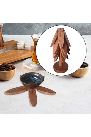 Homyl Yılbaşı Ağacı Bardak Altlıkları Sıcak Yemekler 4 Parça Set Diğer