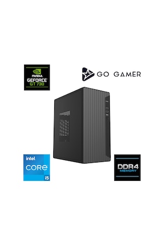 Go Gamer E227 i5-13400F 8 GB 256 GB SSD GT730 4 GB Free Dos Oem Paket Masaüstü Oyuncu Bilgisayarı