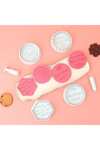 Yuntech01 Ev Fırıncılığı İçin 3d Pasta Ve Kurabiye Kalıbı, Doğal Simülasyon, Yaylı Ve Kesici Uç 2 Adet , Transparent Materyal, Temizliği Kolay Şeffaf