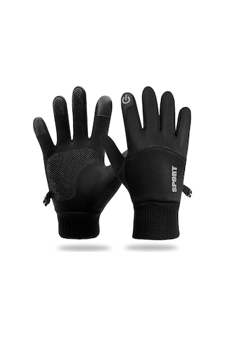 Pazly Kışlık Sıcak Dokunmatik Eldiven, Koşu Bisiklet Sürüş İçin Erkek Kadın Xl Boy