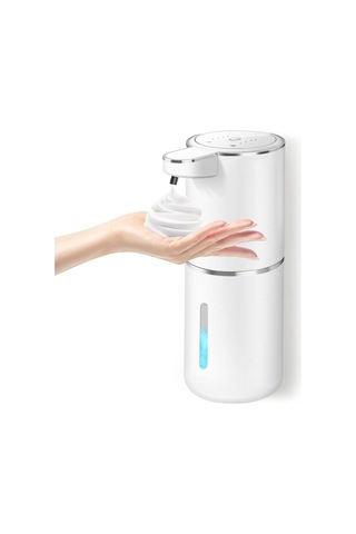 Anjiexun Sabunluk - Temassız Köpüren Sabunluk 400ml Banyo İçin Beyaz