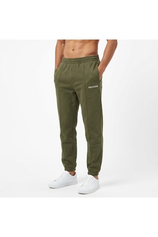 Tommy Hilfiger Pamuklu Jogger Regular Fit Eşofman Altı Haki