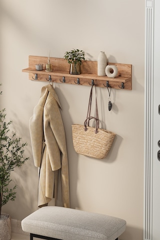 Bofigo Portmanto Duvar Askılığı Elbise Askılığı Yıldız Çam 91 Cm Çam
