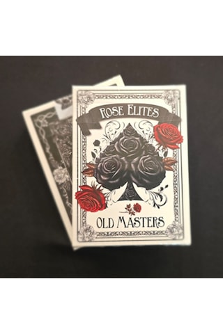 Rose Elites - Old Masters Black Marked Deck İşaretli Premium Oyun Kağıdı İskambil Kartları Destesi