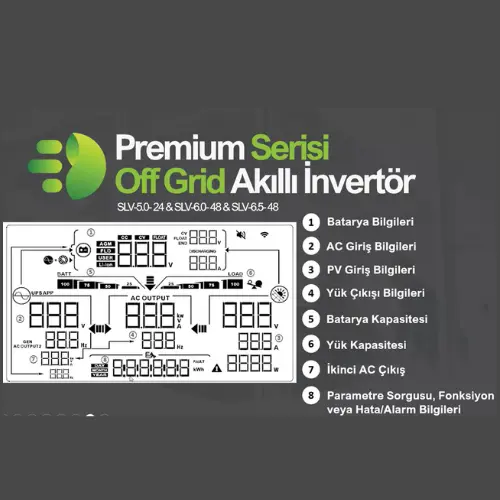 Solinved Gordion 6.5kw Mppt Off Grid Akıllı İnverter 48v - Slv-6.5-48