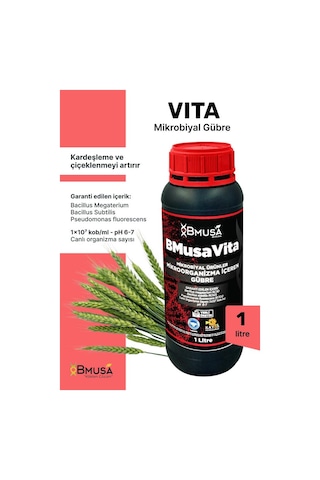Bmusa Vita Mikrobiyal Gübre 1 Litre 1000 ML