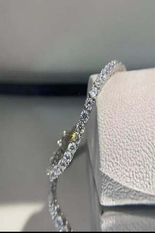 Kadın Çelik Kare Kesim Su Yolu Gold Bileklik Gümüş