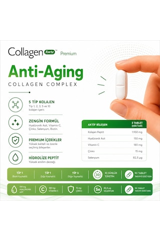 Collagen Forte Collagen Complex 1500mg 90 Tablet