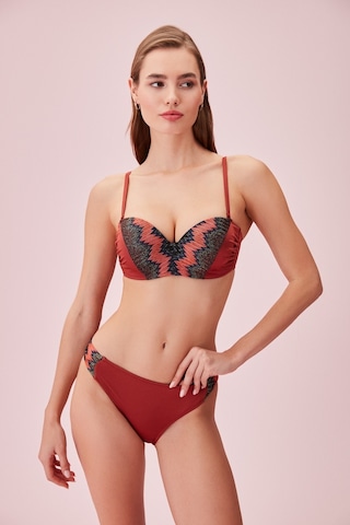 Suwen Yanı Pileli Bikini Alt Sb24560l221 Tarçın