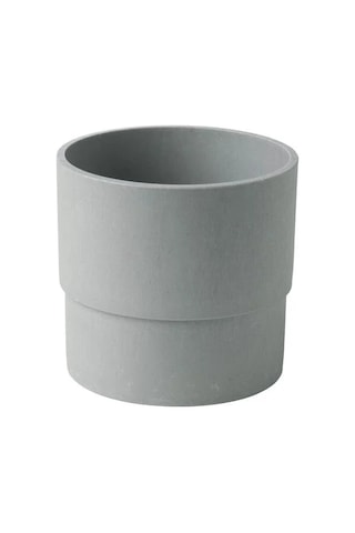 Sumuhome Nypon Dekoratif Plastik Saksı Gri 12 Cm