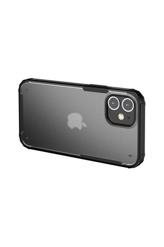 Apple Uyumlu iPhone 12 Mini Kılıf Zore Volks Kapak-Siyah