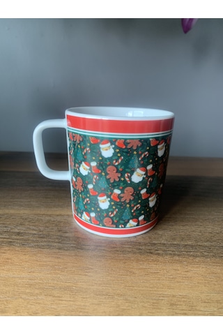 Yeni Yıl-noel Baba Model Tekli Kupa Çok Renkli