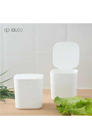 Pazly--masaüstü Ev Tipi Kapaklı Çöp Kutusu