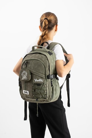Ventis Cüzdanlı Unisex Okul Çantası Lise Ortaokul Günlük Sırt Çantası 43 30 Cm Vnt9-b Yeşil